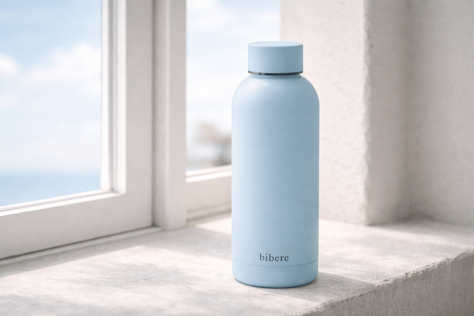 Bibere Bottle – Premium Edelstahl Trinkflasche Sky Blue - Bibere